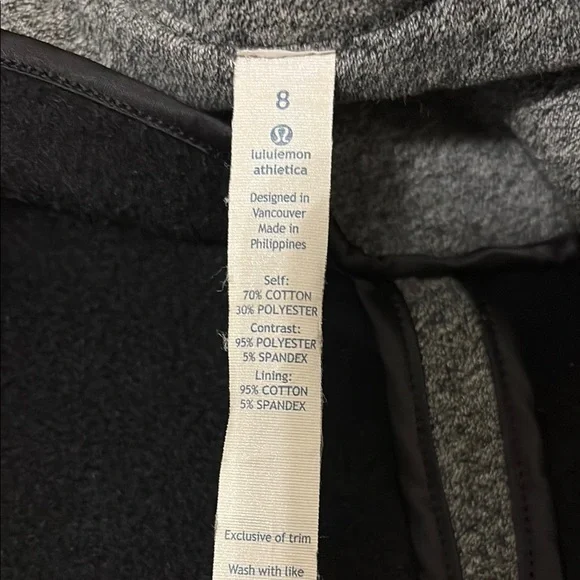 Lululemon athletica Cozy Car Coat Heather Gray Size 8 - Picture 4 of 6